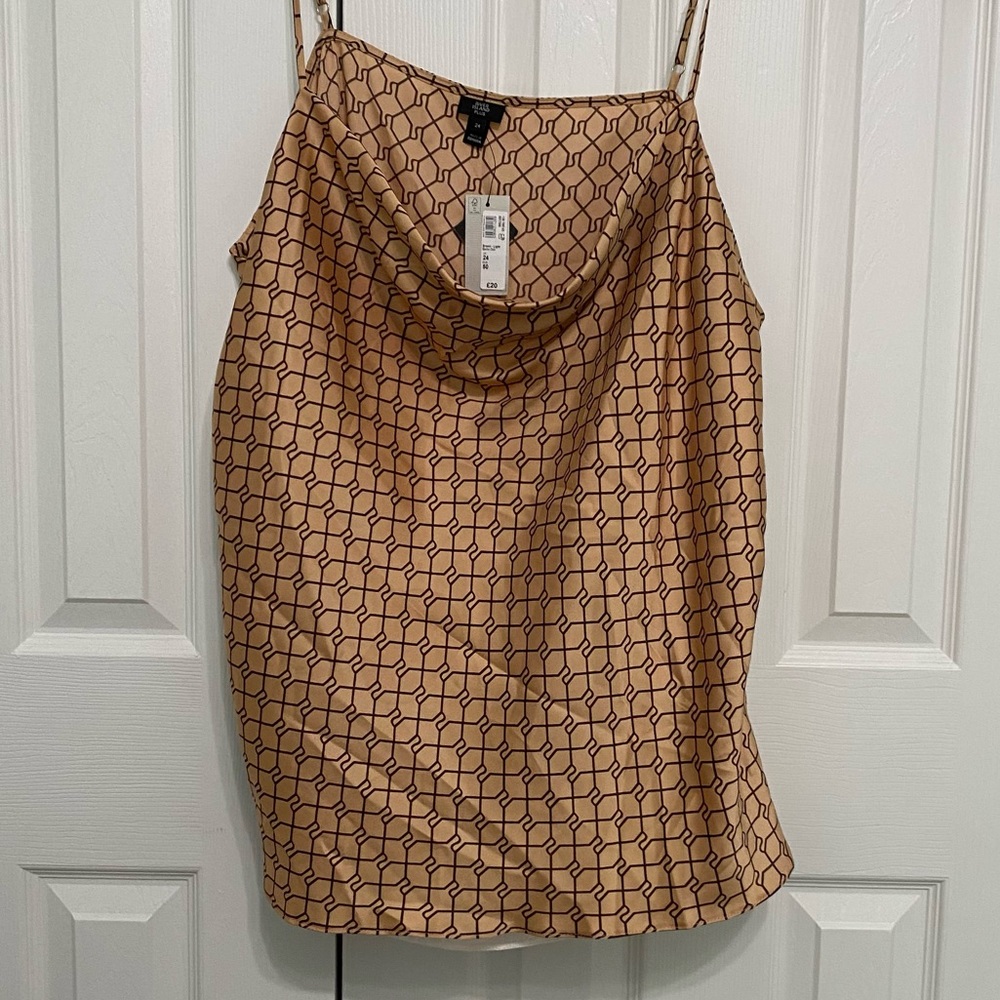 Cowl Neck Silky Tank - Picture 3 of 7